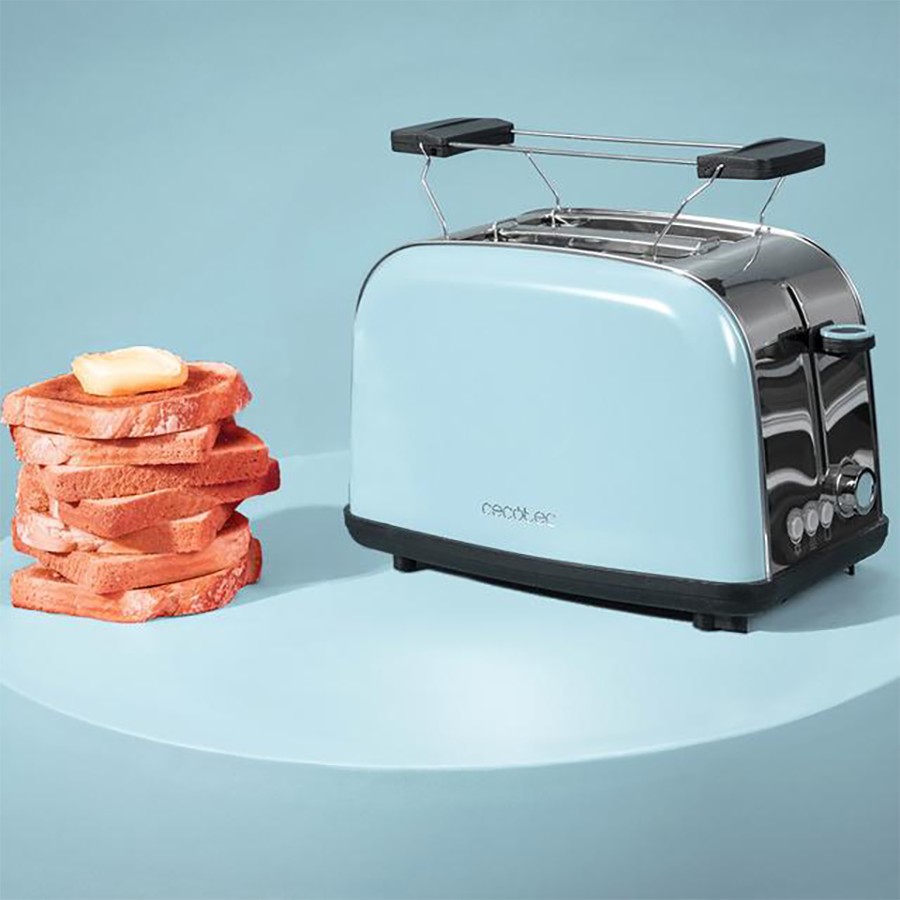 additioanl image for  Cecotec Toaster Steel & Blue 850 W 