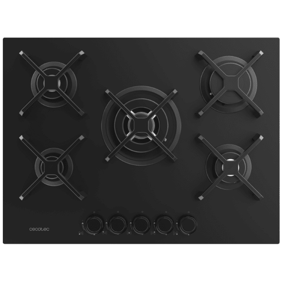 additioanl image for  Cecotec Hob Gas 5 Burner Black 