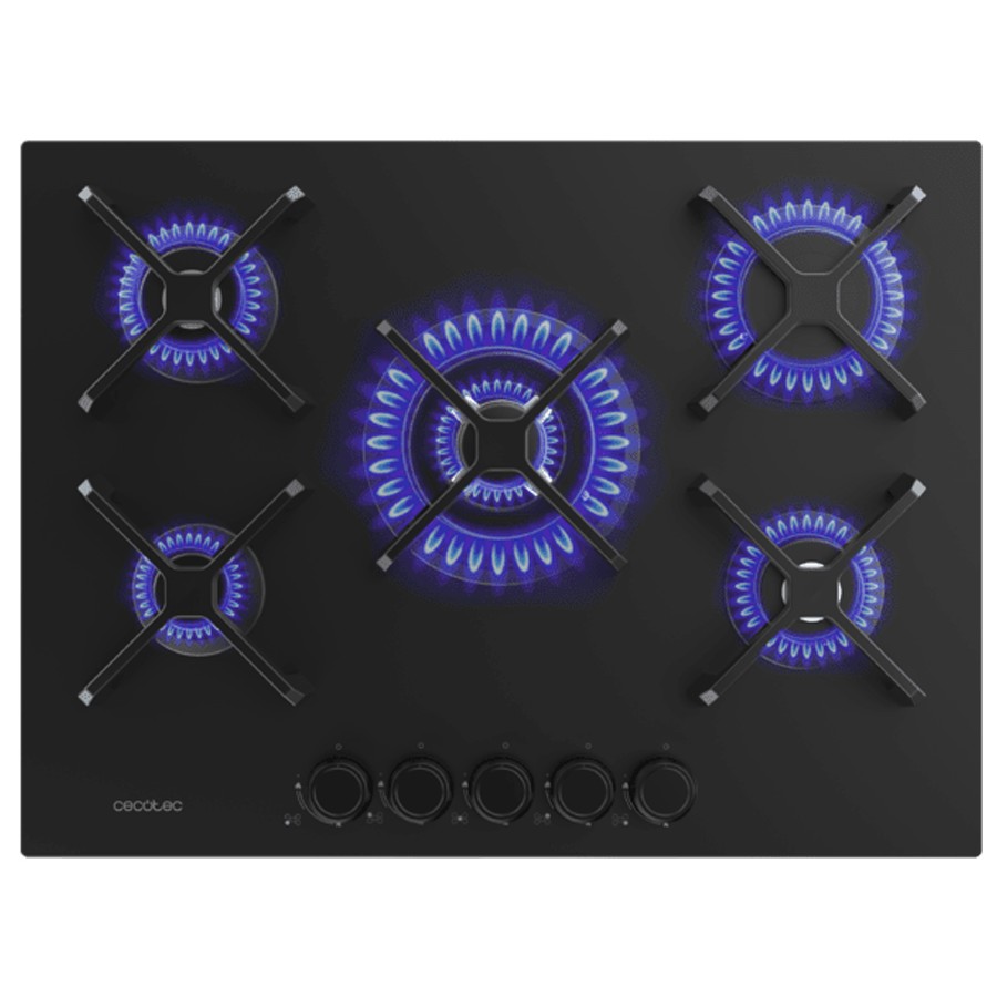 additioanl image for  Cecotec Hob Gas 5 Burner Black 