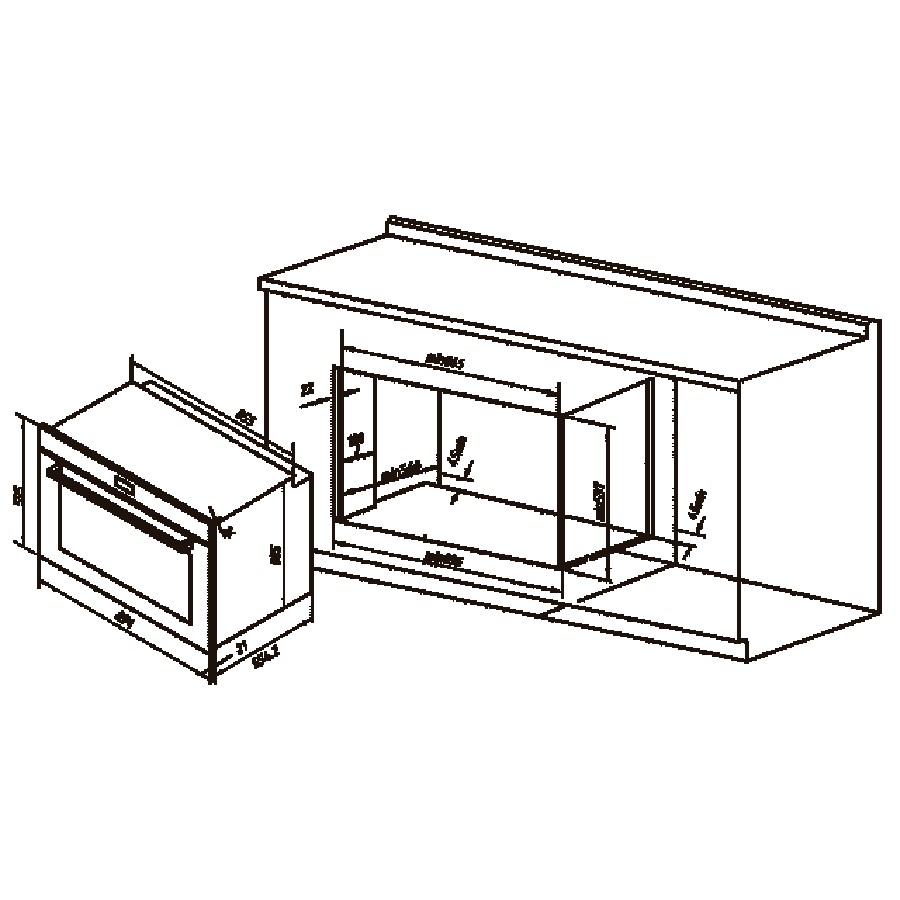 additioanl image for  Cecotec Oven BuiltIn AirFryer Inox 133 L 