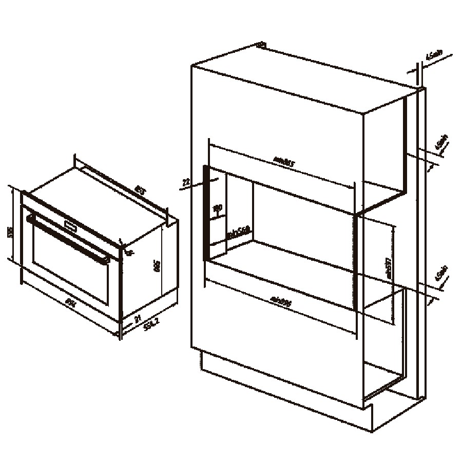 additioanl image for  Cecotec Oven BuiltIn AirFryer Inox 133 L 