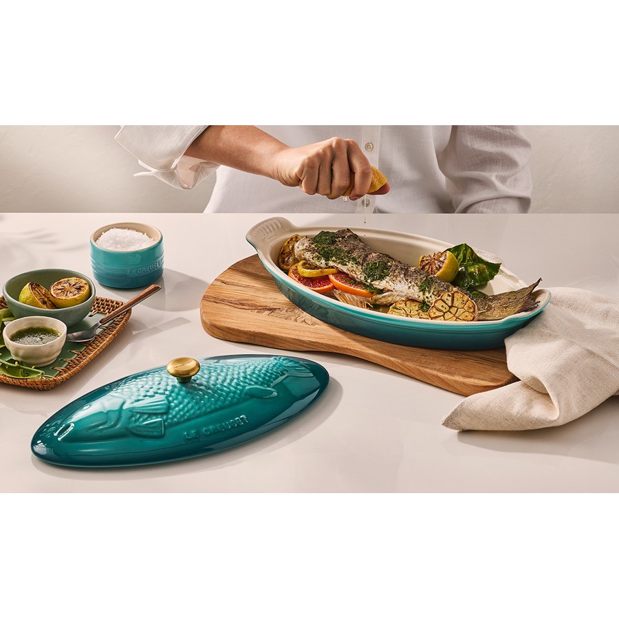 additioanl image for  Le Creuset Heritage FishDish BleuRiviera 