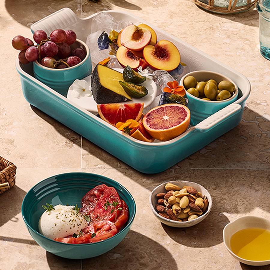 additioanl image for  Le Creuset Gratin Dish Bleu Riviera 26cm 