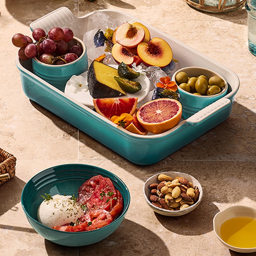 additioanl image for  Le Creuset Gratin Dish Bleu Riviera 32cm 