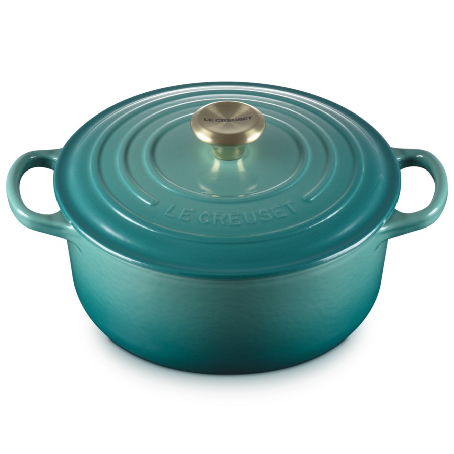 additioanl image for  Le Creuset Round Cass Bleu Riviera 28 cm 