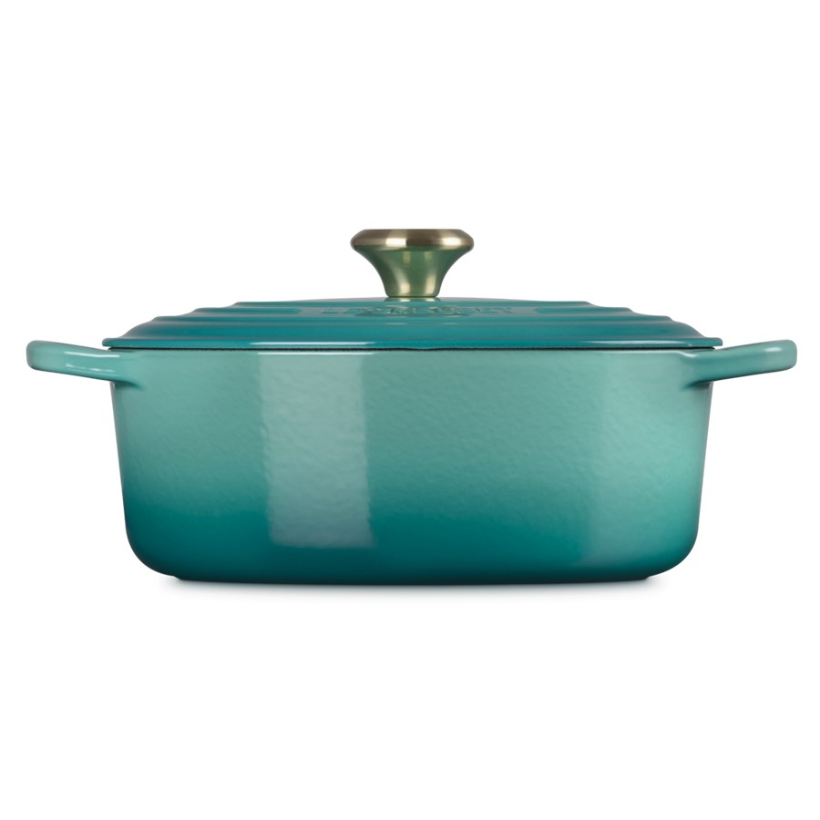 additioanl image for  Le Creuset Oval Cass. Bleu Riviera 29 cm 