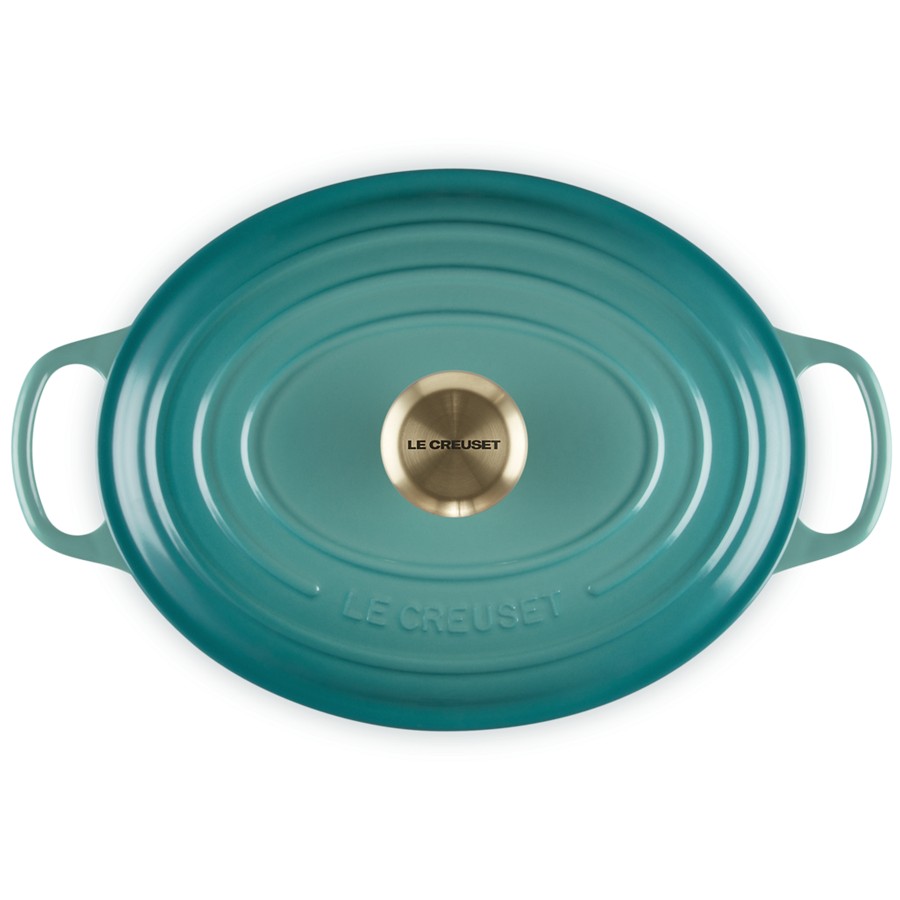 additioanl image for  Le Creuset Oval Cass. Bleu Riviera 29 cm 