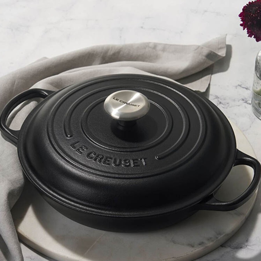 additioanl image for  Le Creuset Shallow Casserole Black 26 cm 