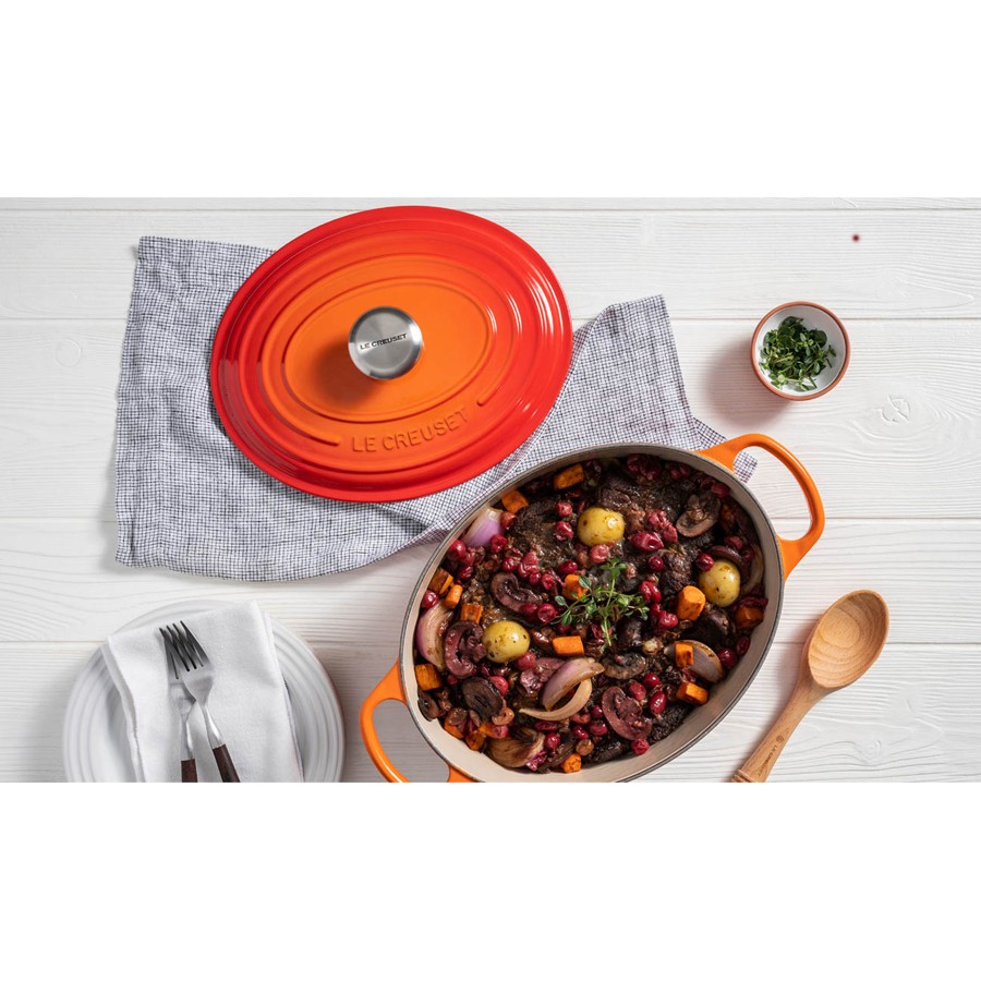 additioanl image for  Le Creuset Oval Casserole Flame 40 cm 