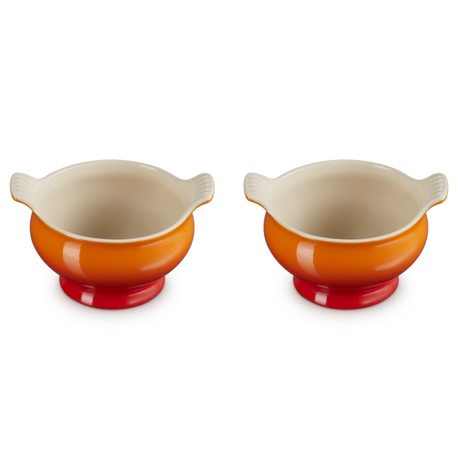 additioanl image for  Le Creuset Soup Bowl x 2 Flame 600 ml 