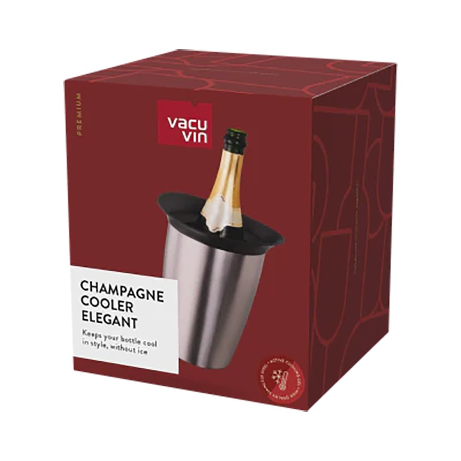 additioanl image for  Vacuvin Cooler Champagne Silver 