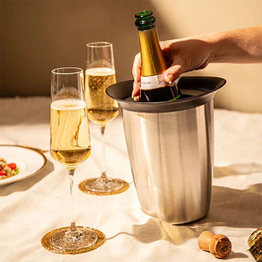additioanl image for  Vacuvin Cooler Champagne Silver 