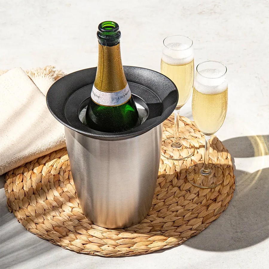 additioanl image for  Vacuvin Cooler Champagne Silver 