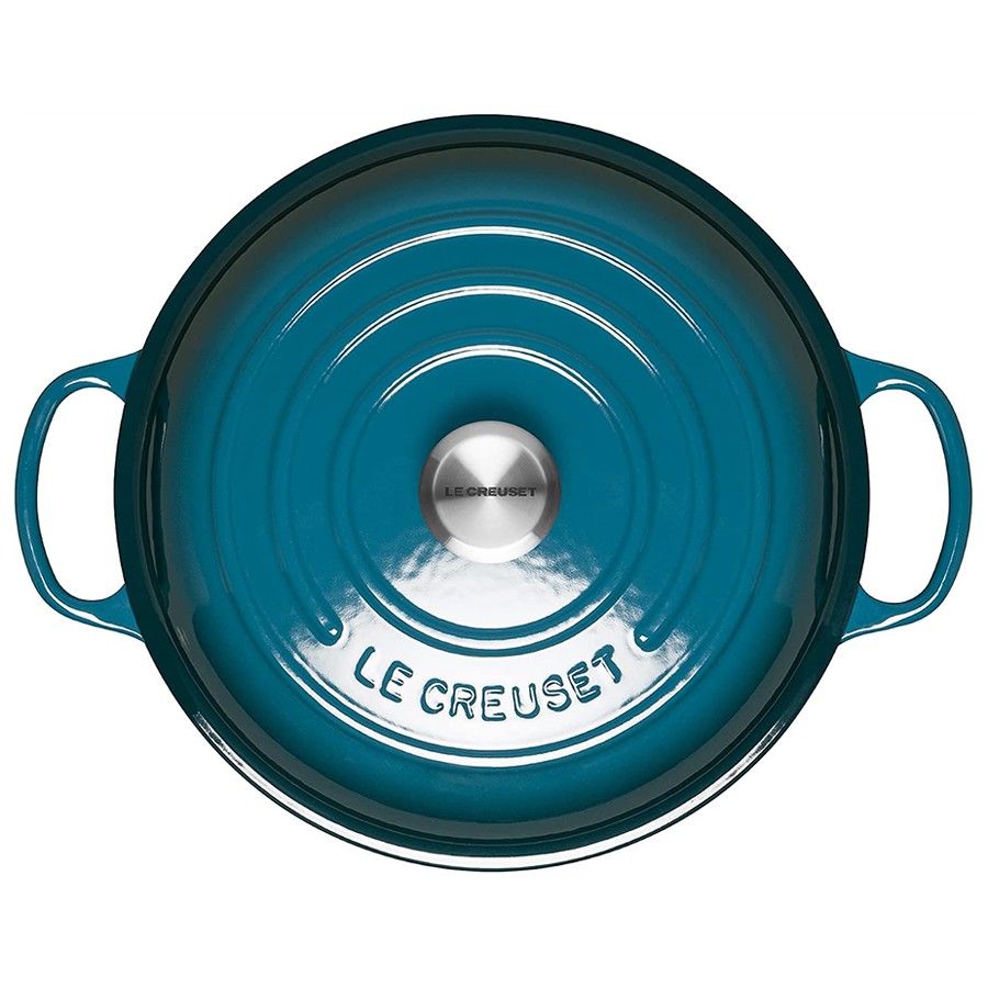 additioanl image for  Le Creuset Low Casserole Deep Teal 26 cm 