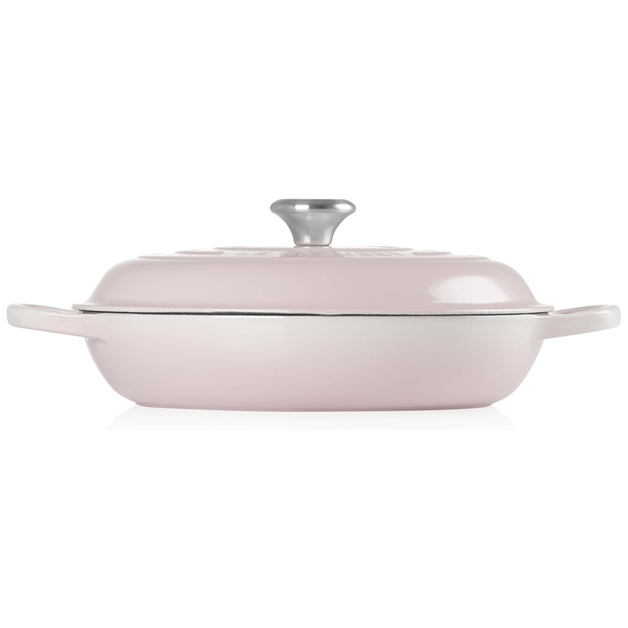 additioanl image for  Le Creuset Low Casserole Shell Pink 30cm 