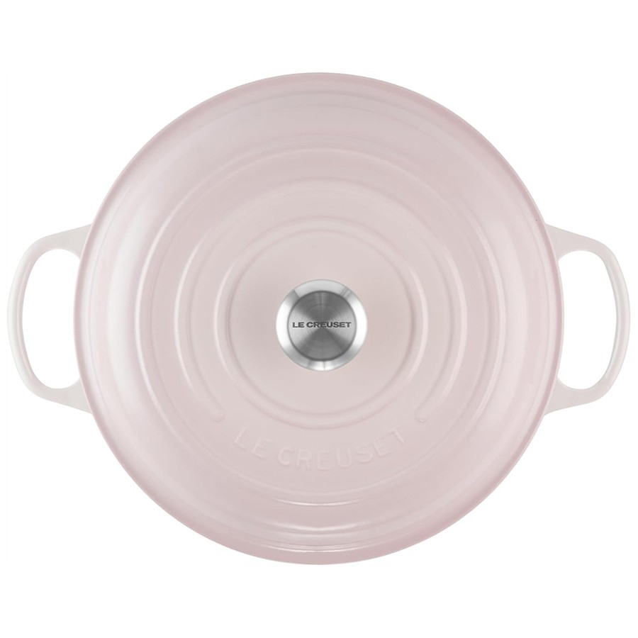 additioanl image for  Le Creuset Low Casserole Shell Pink 30cm 
