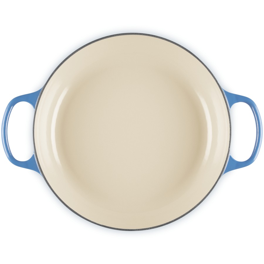 additioanl image for  Le Creuset Low Casserole Azure Blue 28cm 