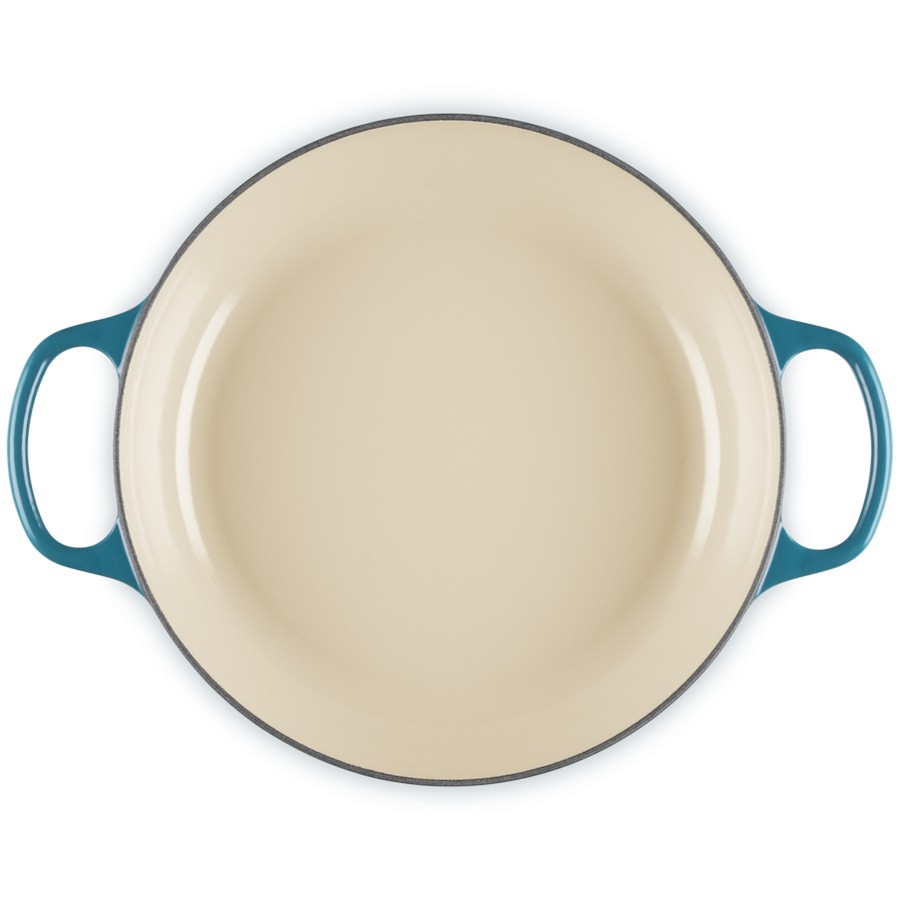 additioanl image for  Le Creuset Low Casserole Deep Teal 28 cm 