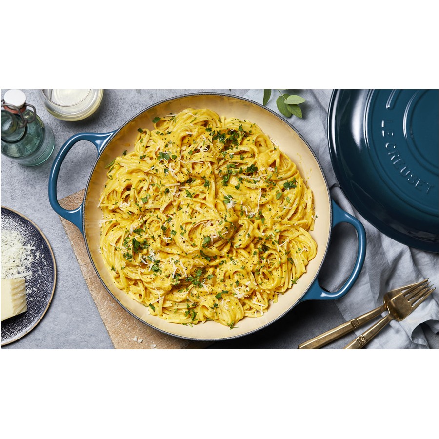 additioanl image for  Le Creuset Low Casserole Deep Teal 28 cm 