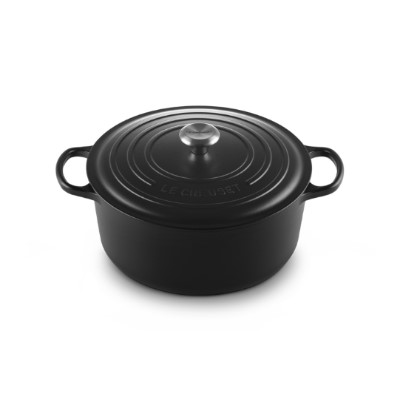 additioanl image for  Le Creuset Rd. Casserole Satin Blk 30 cm 