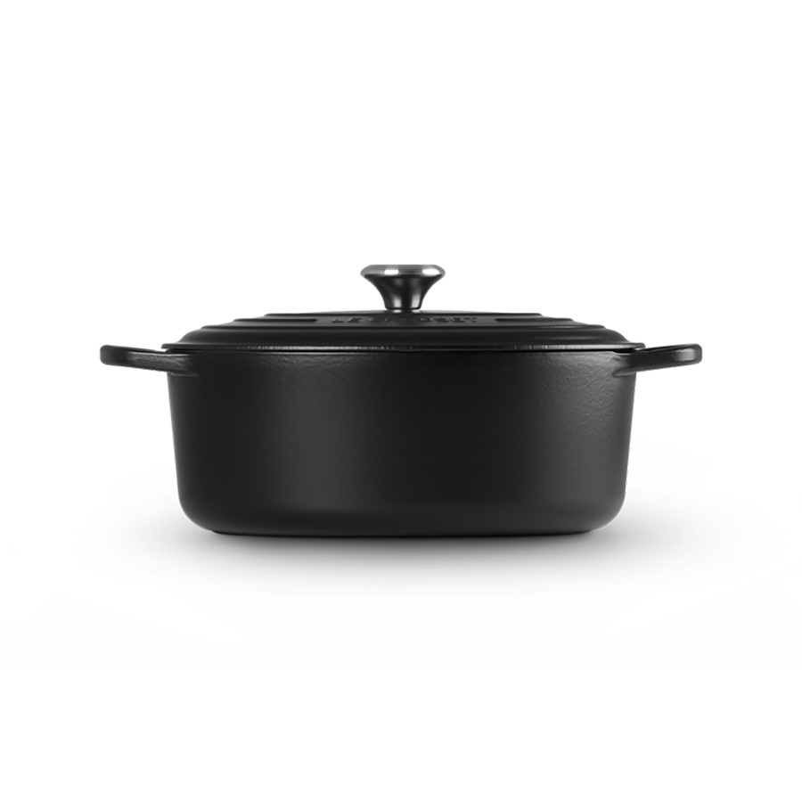 additioanl image for  Le Creuset Oval Casserole Satin Blk 31cm 