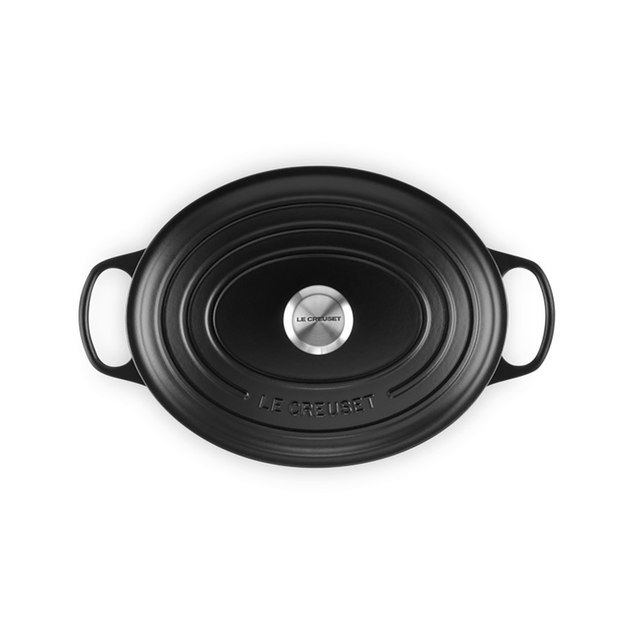 additioanl image for  Le Creuset Oval Casserole Satin Blk 31cm 