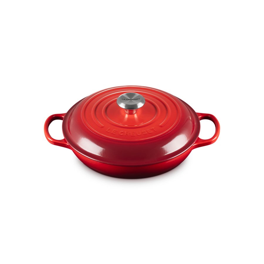 additioanl image for  Le Creuset Shallow Casserole Cerise 26cm 