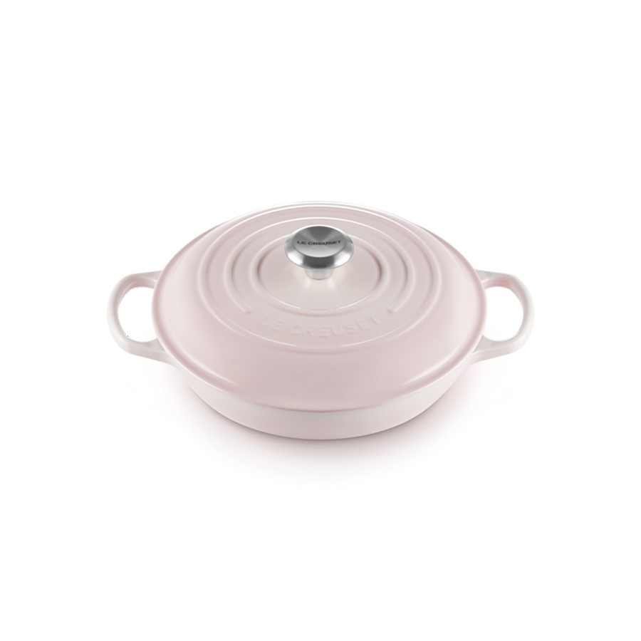 additioanl image for  Le Creuset Low Casserole Shell Pink 26cm 