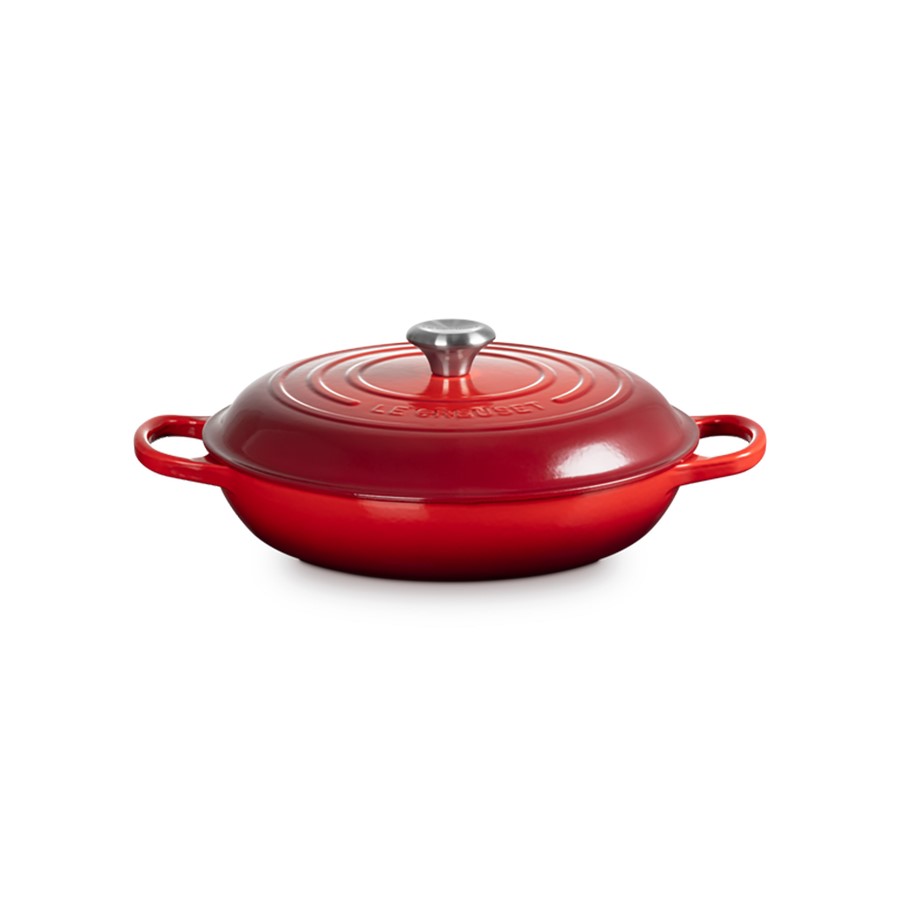 additioanl image for  Le Creuset Shallow Casserole Cerise 30cm 