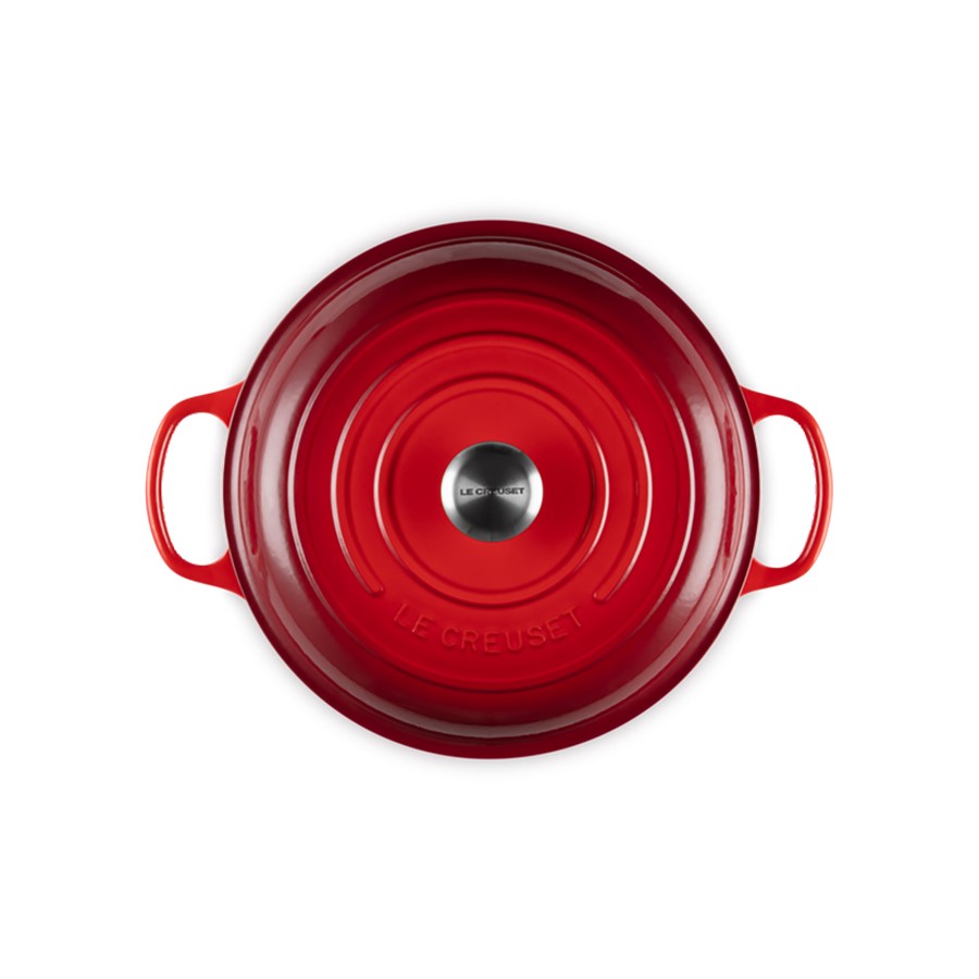 additioanl image for  Le Creuset Shallow Casserole Cerise 30cm 