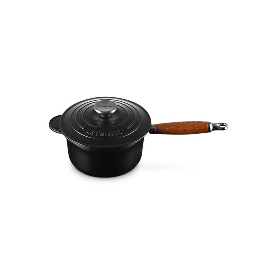 additioanl image for  Le Creuset Saucepan Wood M/Blk 18 cm 