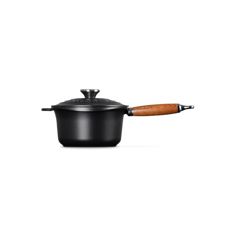 additioanl image for  Le Creuset Saucepan Wood M/Blk 18 cm 