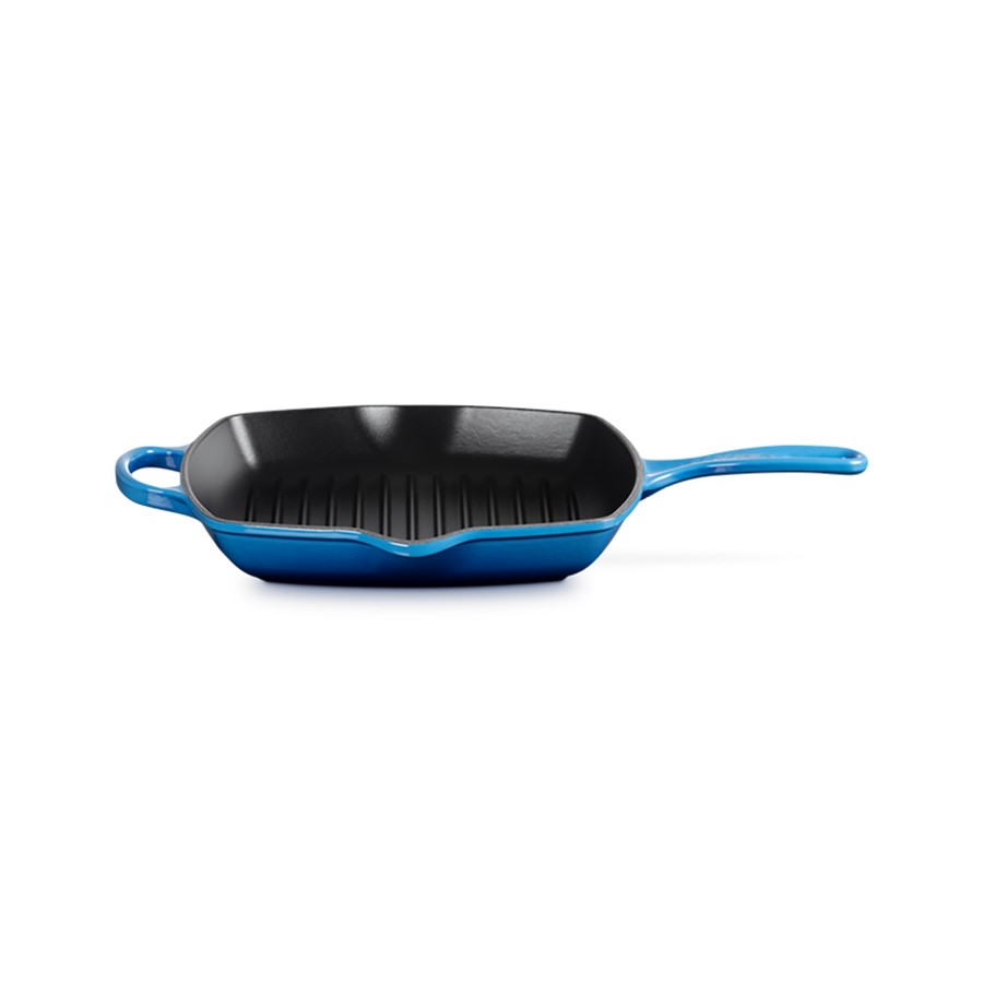 additioanl image for  Le Creuset Sq. Skillet Grill Azure 26 cm 