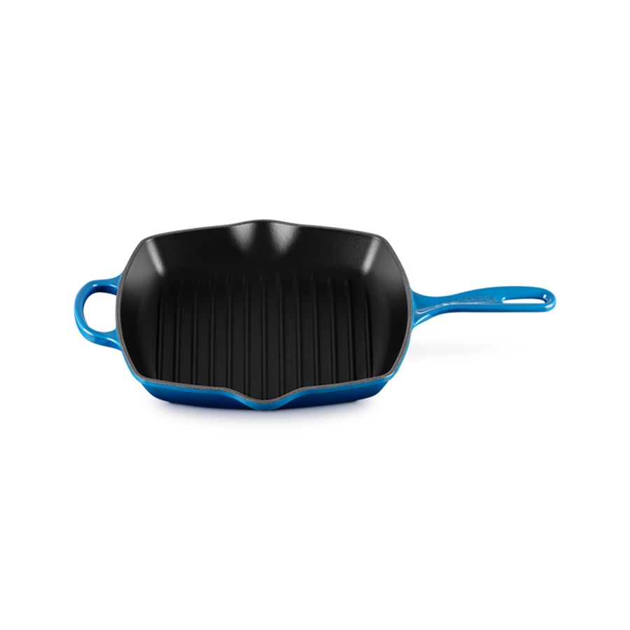 additioanl image for  Le Creuset Sq. Skillet Grill Azure 26 cm 