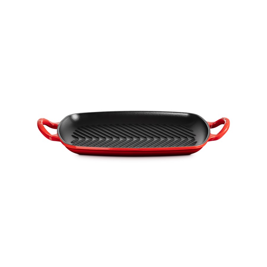 additioanl image for  Le Creuset Low Rect. Grill Cerise 30 cm 
