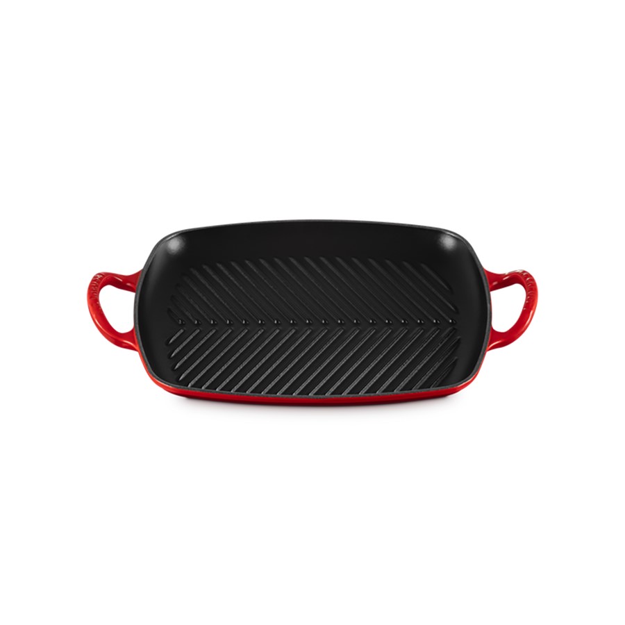 additioanl image for  Le Creuset Low Rect. Grill Cerise 30 cm 