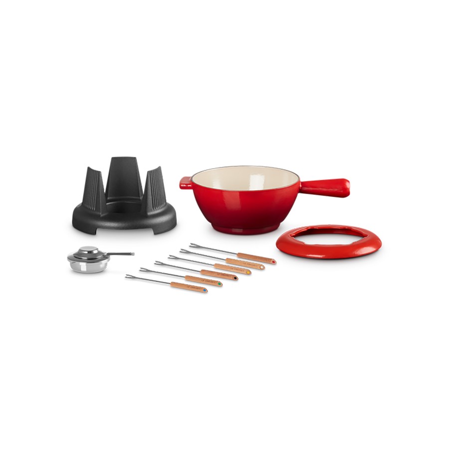 additioanl image for  Le Creuset Cheese & Meat Fondue Cerise