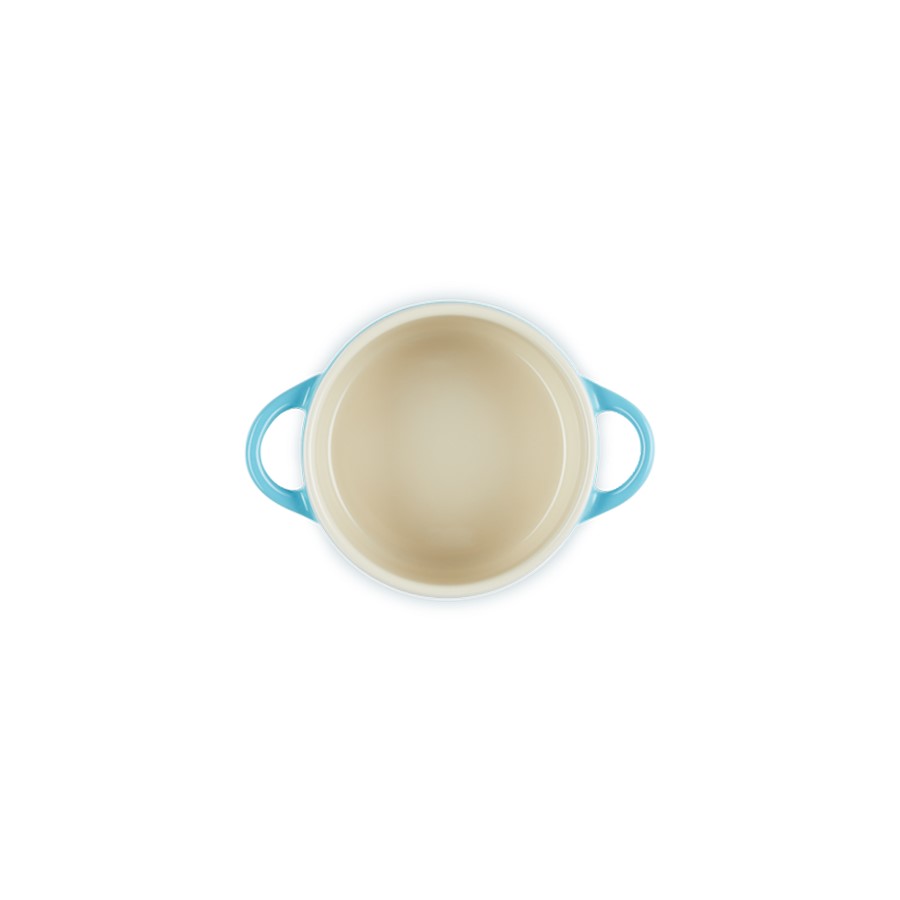 additioanl image for  Le Creuset Round Mini Cocotte Teal 10 cm 