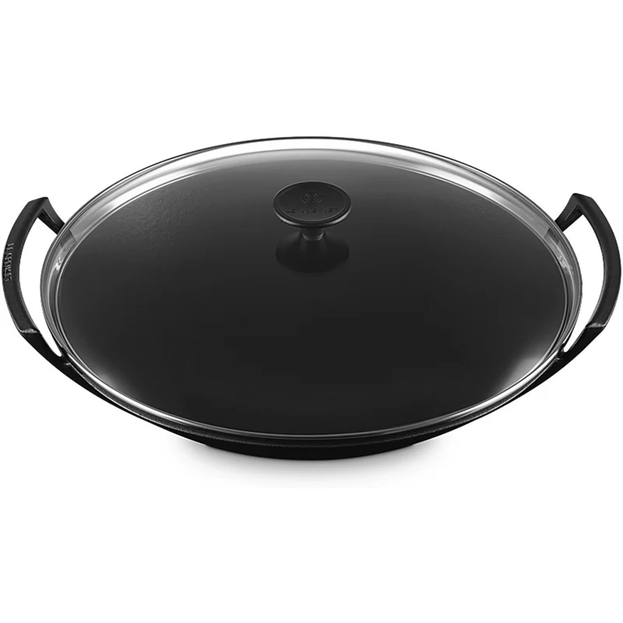 additioanl image for  Le Creuset Wok Glass Lid Satin Blk 36 cm 