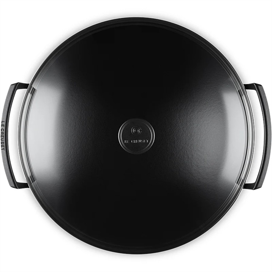 additioanl image for  Le Creuset Wok Glass Lid Satin Blk 36 cm 
