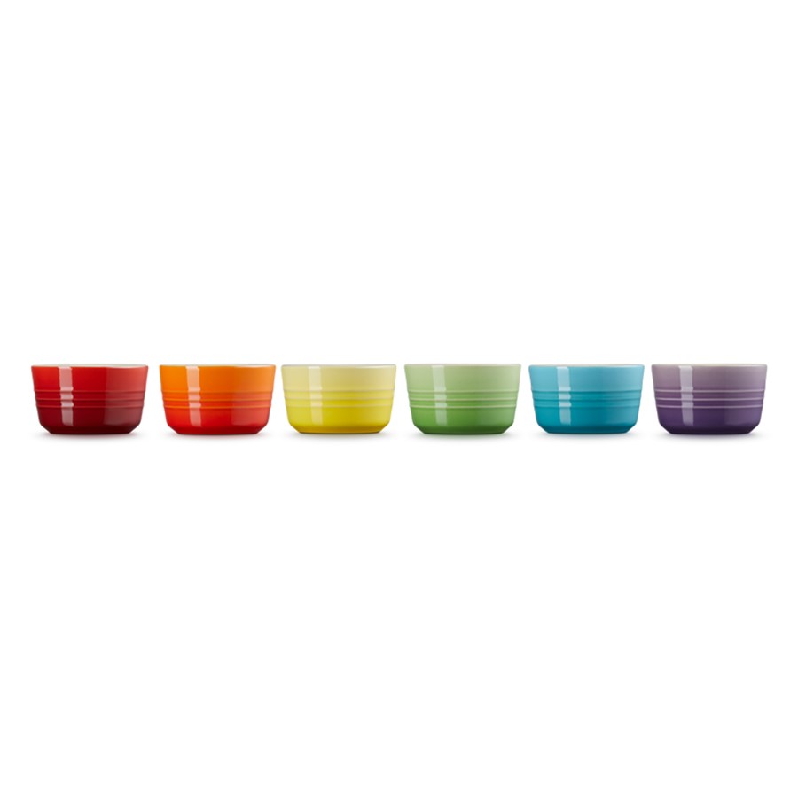 additioanl image for  Le Creuset 6 Rd. Rainbow Mini Ramekins 