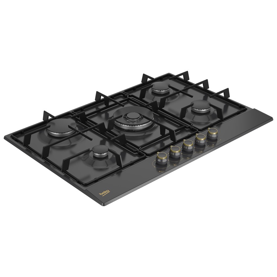 additioanl image for  Beko Hob Gas 5 Burners Black 75 cm 