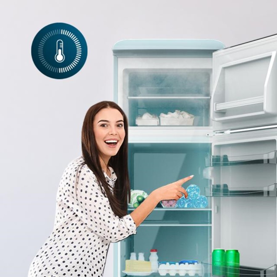 additioanl image for  Cecotec Retro Fridge/F Combi Blue 245 L 