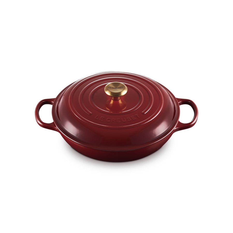 additioanl image for  Le Creuset Shallow Casserole Garnet 30cm 