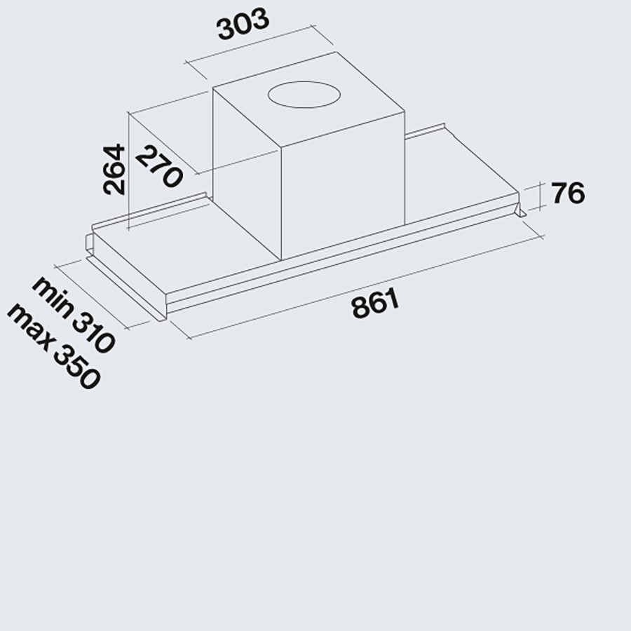 additioanl image for  Falmec Hood Virgola Evolution Black 90cm 