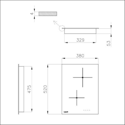 additioanl image for  Foster Cooker Hob S4000 Domino Induction 