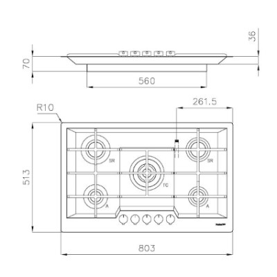 additioanl image for  Foster Cooker Hob KE Gun Metal FM|TM 