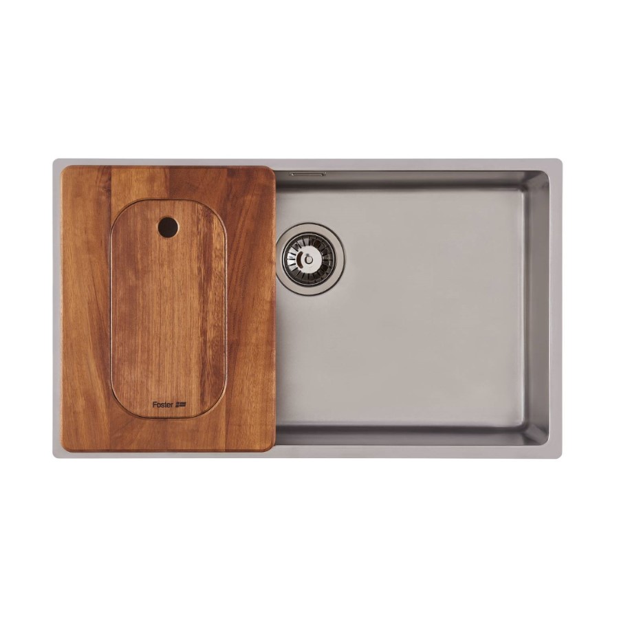 additioanl image for  Foster Wood Cutting Board With Colander 