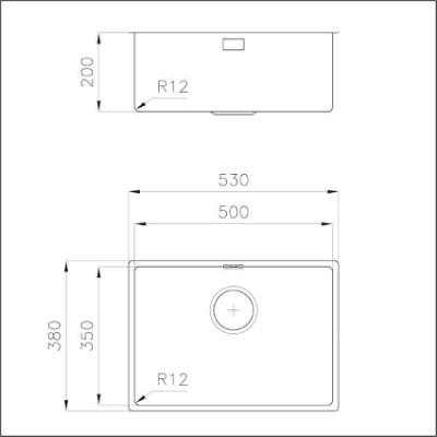 additioanl image for  Foster Sink Serie 35 UM St/St 53x38 