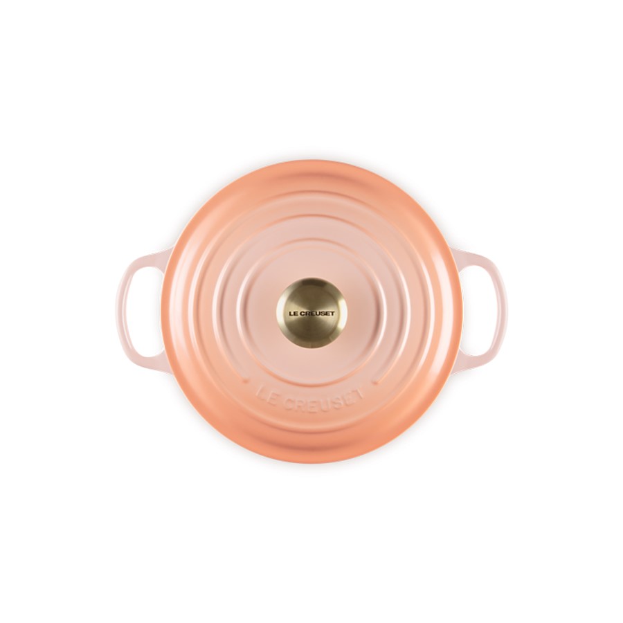 additioanl image for  Le Creuset Round Casserole Peche 24 cm 